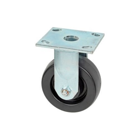 Casters Wheels & Industrial Handling Faultless Rigid Plate Caster 3461S-5 5" Polyolefin Wheel 3461S-5
